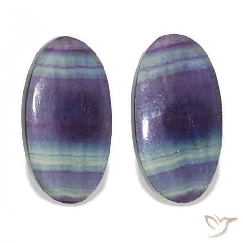 Pedras preciosas de Fluorita Multicolorido natural de 22.07 ct, oval, Transparente