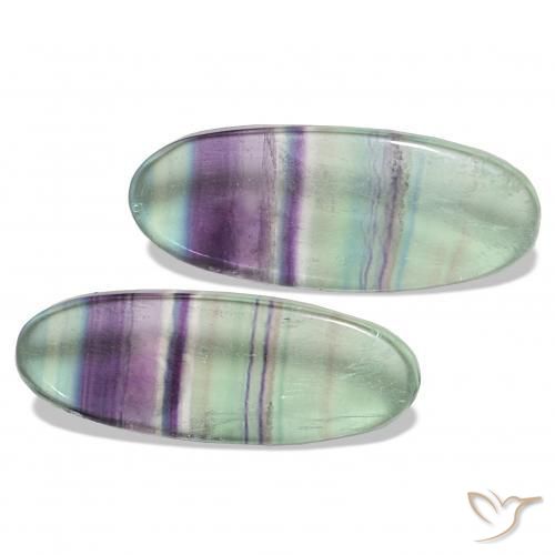 Pedras preciosas de Fluorita Multicolorido natural de 62.92 ct, oval, Transparente