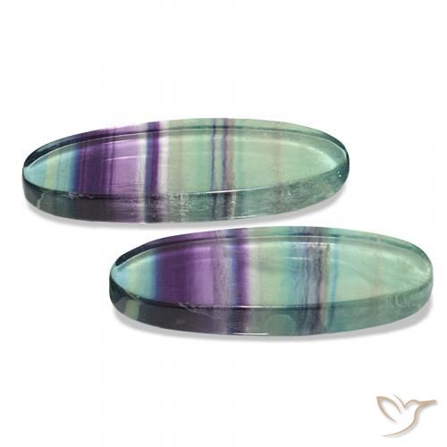 Pedras preciosas de Fluorita Multicolorido natural de 62.92 ct, oval, Transparente