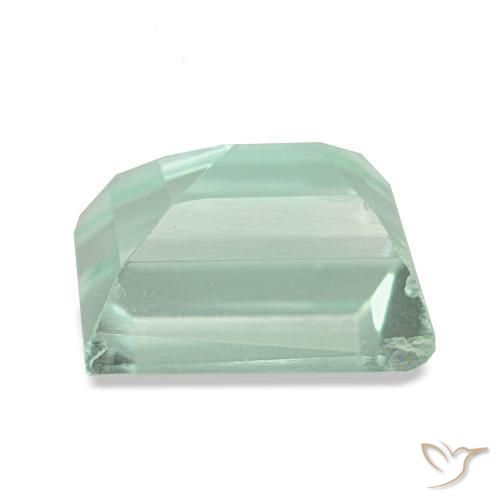 Fluorita verde natural 2,30ct, baguete, VS