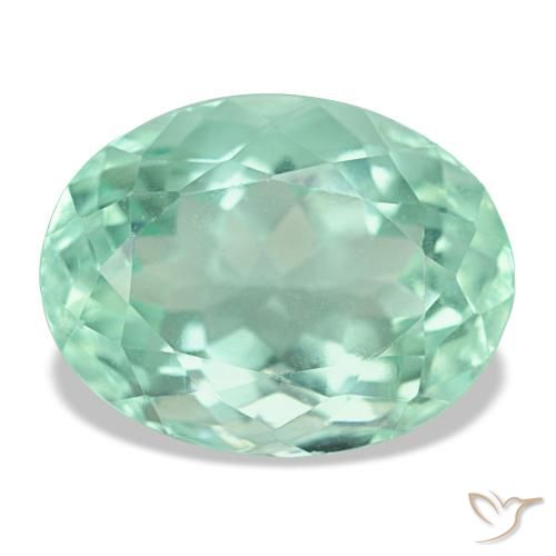 11.70ct verde fluorita, oval, VS