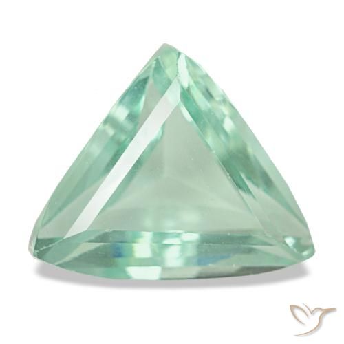 6.36ct verde fluorita, trillion, VS