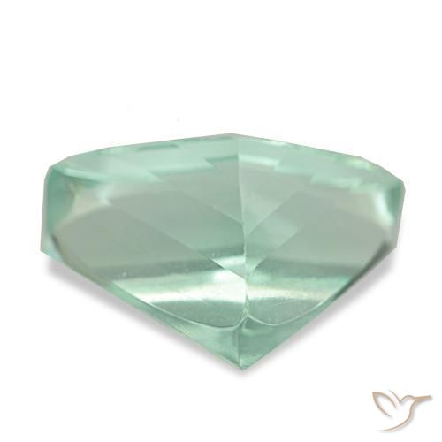 Fluorita verde natural 6,36ct, trillion, VS