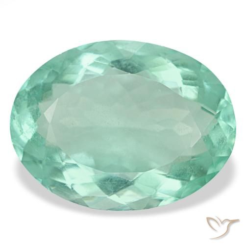 23.22ct turquesa fluorita, oval, VS
