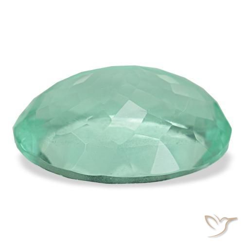 Fluorita turquesa natural 23,22ct, corte oval, VS