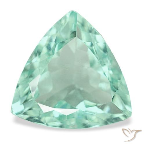 6.54ct turquesa fluorita, trillion, VVS-VS