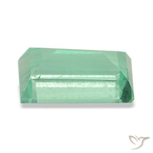 Fluorita verde natural 2,95ct, baguete, VS