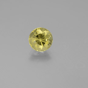 Berilo dourado amarelo natural 0,91ct, corte redondo, VS