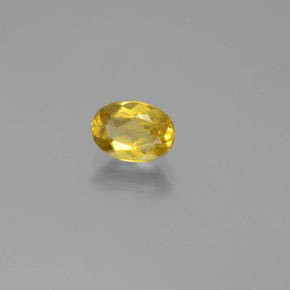 Berilo Dourado Amarelo Natural 0.72ct, Corte Oval, VS-SI