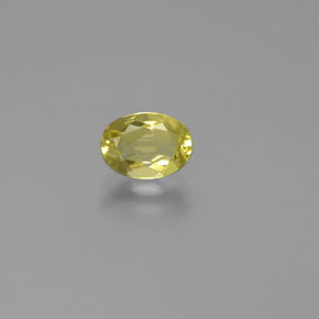 Berilo dourado amarelo natural 0,74ct, corte oval, VS