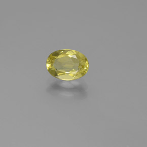 Berilo dourado amarelo natural 0,74ct, corte oval, VS