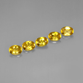 Pedras preciosas de berilo dourado amarelo natural de  ct, corte oval, VVS