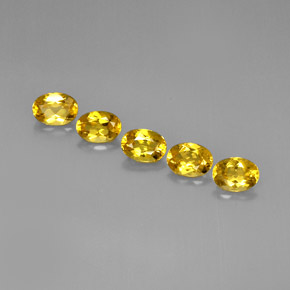 Pedras preciosas de berilo dourado amarelo natural de  ct, corte oval, VVS