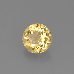 Berilo dourado amarelo natural 0,69ct, corte redondo, VS