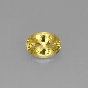 Berilo dourado amarelo natural 0,68ct, corte oval, VVS-VS