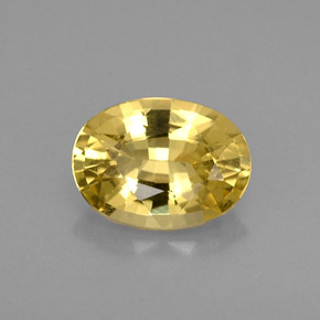 Berilo Dourado Amarelo Natural 0.63ct, Corte Oval, VVS-VS