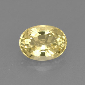Berilo dourado amarelo natural 0,77ct, corte oval, VVS-VS
