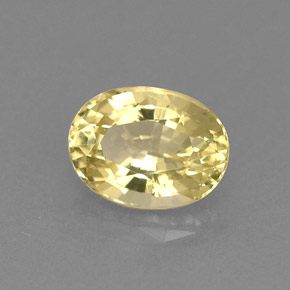 Berilo dourado amarelo natural 0,77ct, corte oval, VVS-VS