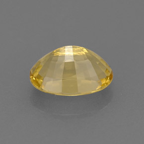 Berilo dourado amarelo natural 0,83ct, corte oval, VS