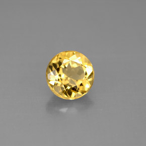 Berilo dourado amarelo natural 0,98ct, corte redondo, VS