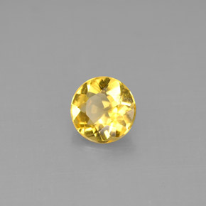 Berilo dourado amarelo natural 0,77ct, corte redondo, VS