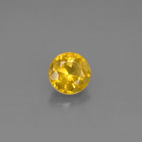 Berilo dourado amarelo natural 0,81ct, corte redondo, VS