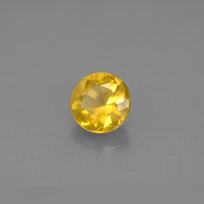 Berilo dourado amarelo natural 0,81ct, corte redondo, VS