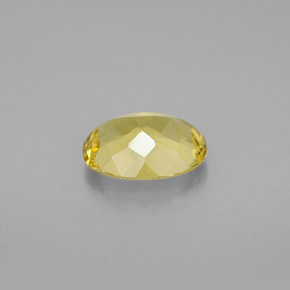 Berilo dourado amarelo natural 1,51ct, corte oval, VVS