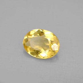 Berilo dourado amarelo natural 1,48ct, corte oval, VS