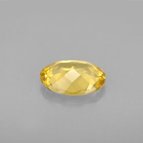 Berilo dourado amarelo natural 1,48ct, corte oval, VS