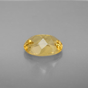 Berilo dourado amarelo natural 1,63ct, corte oval, VS