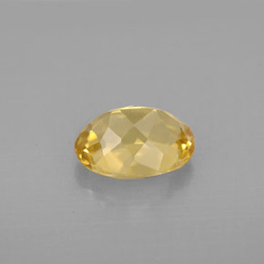 Berilo dourado amarelo natural 1,74ct, corte oval, VS