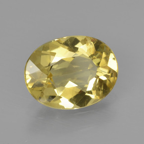 Berilo Dourado Amarelo Natural 1.33ct, Corte Oval, VVS