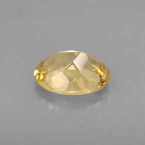 Berilo dourado amarelo natural 1,64ct, corte oval, VVS-VS