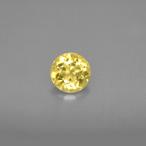 Berilo Dourado Amarelo Natural 0.67ct, Corte Redondo, VS