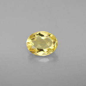 Berilo dourado amarelo natural 0,97ct, corte oval, VVS