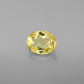 Berilo dourado amarelo natural 0,97ct, corte oval, VVS