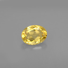 Berilo dourado amarelo natural 1,11ct, corte oval, VS