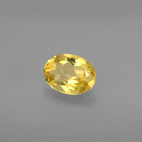 Berilo dourado amarelo natural 1,11ct, corte oval, VS