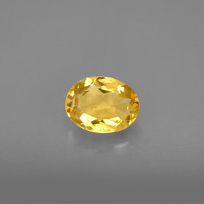 Berilo dourado amarelo natural 1,08ct, corte oval, VS