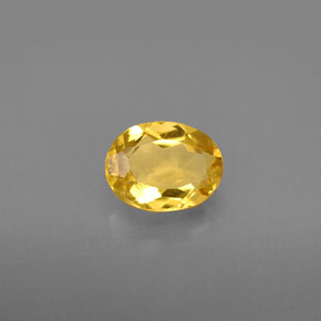 Berilo dourado amarelo natural 1,08ct, corte oval, VS