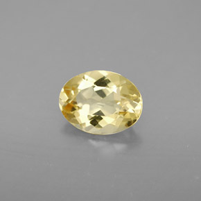 Berilo dourado amarelo natural 0,99ct, corte oval, VVS