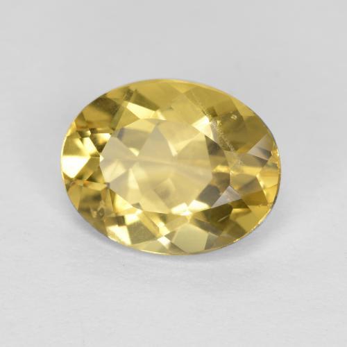 Berilo Dourado Amarelo Dourado Claro Natural 1.49ct, Corte Oval, VS