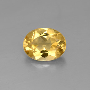 Berilo Dourado Amarelo Natural 1.53ct, Corte Oval, VVS