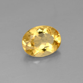 Berilo Dourado Amarelo Natural 1.53ct, Corte Oval, VVS