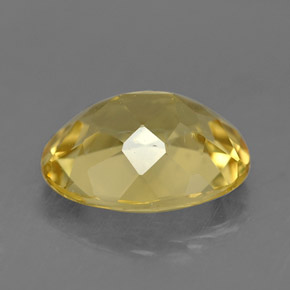 Berilo dourado amarelo natural 1,48ct, corte oval, VVS