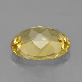 Berilo dourado amarelo natural 1,53ct, corte oval, VVS