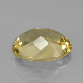 Berilo dourado amarelo natural 1,47ct, corte oval, VVS