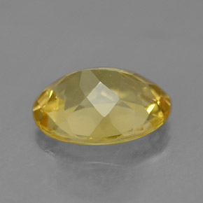 Berilo dourado amarelo natural 1,46ct, corte oval, VS