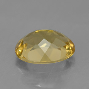 Berilo dourado amarelo natural 1,49ct, corte oval, VS